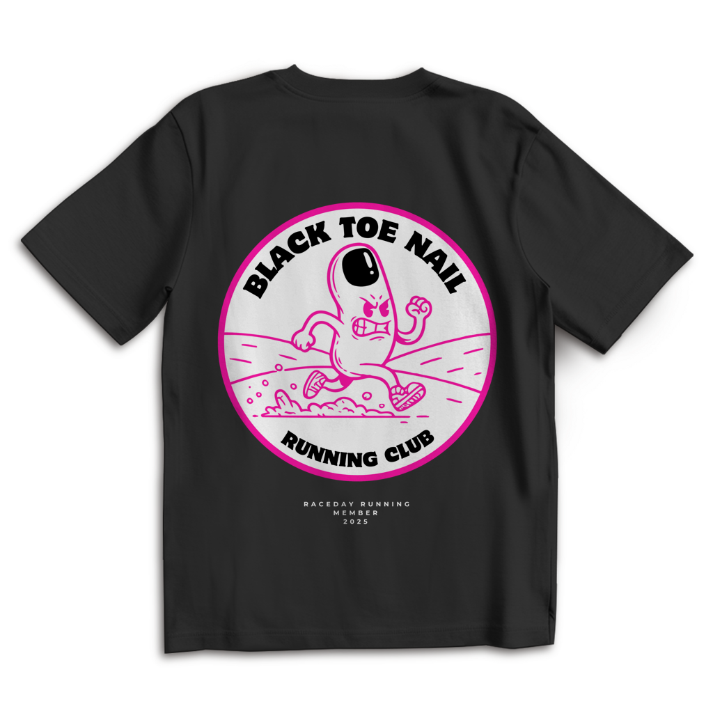 Oversize T-Shirt Black Toe Nail black