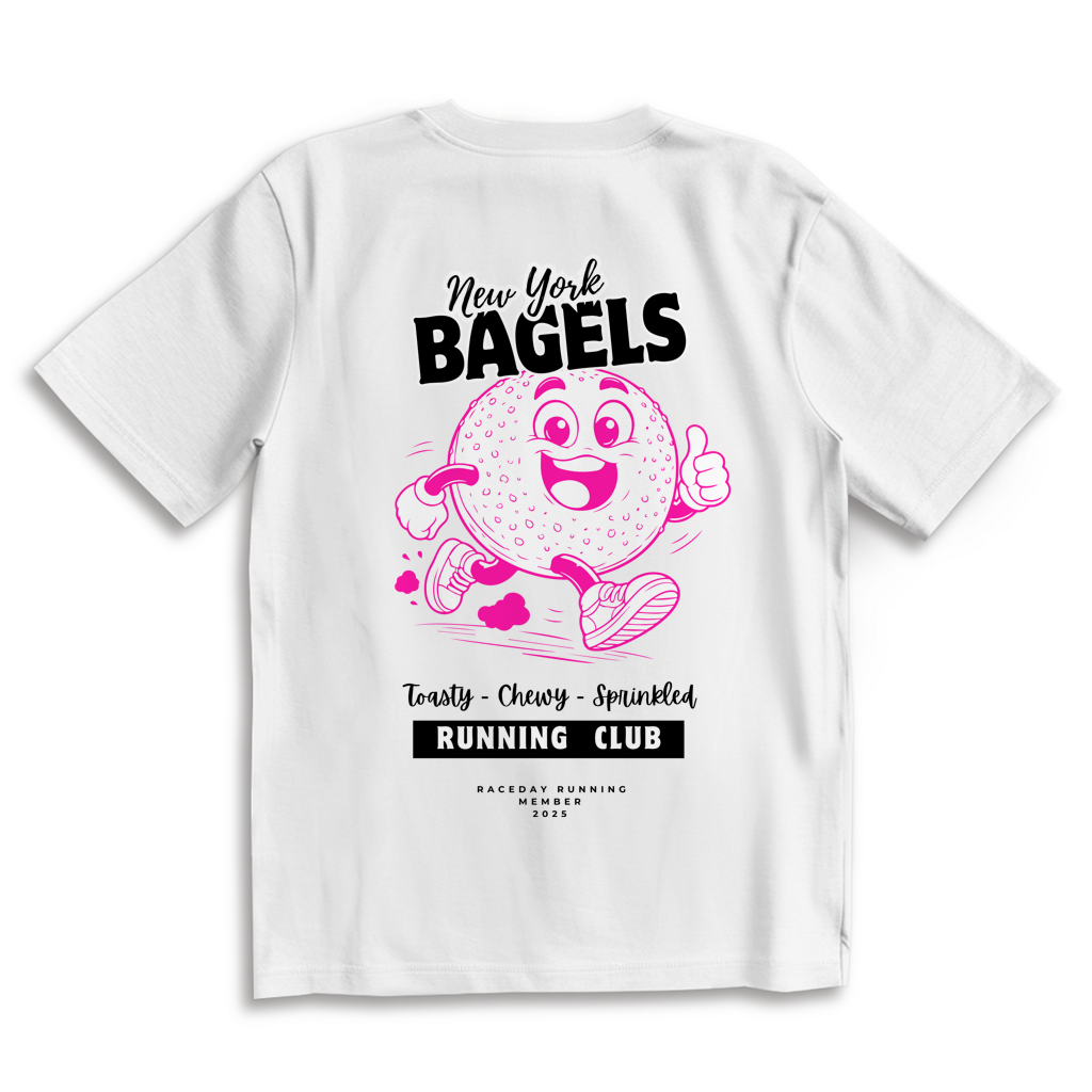 Oversize T-Shirt New York Bagel white