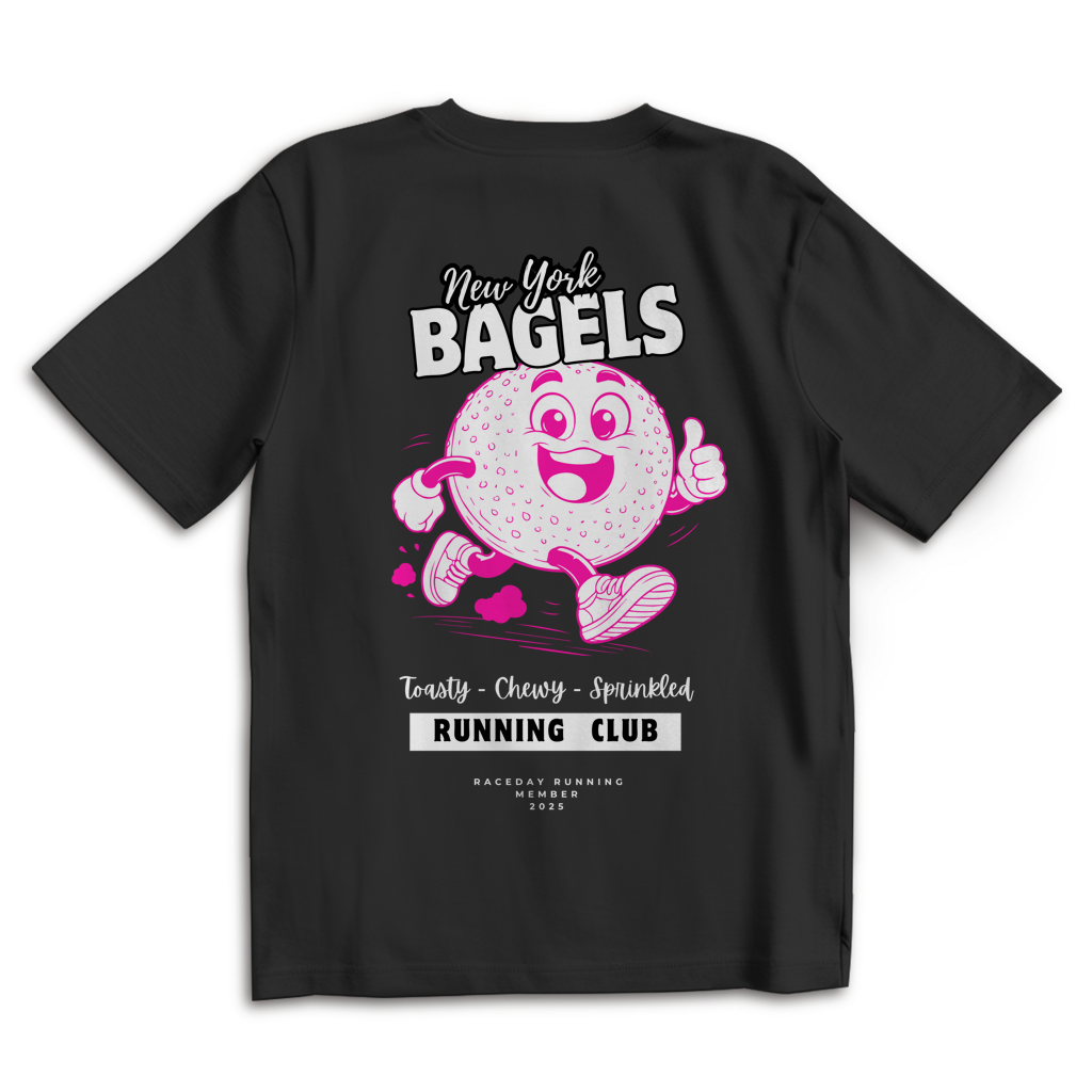 Oversize T-Shirt New York Bagel black