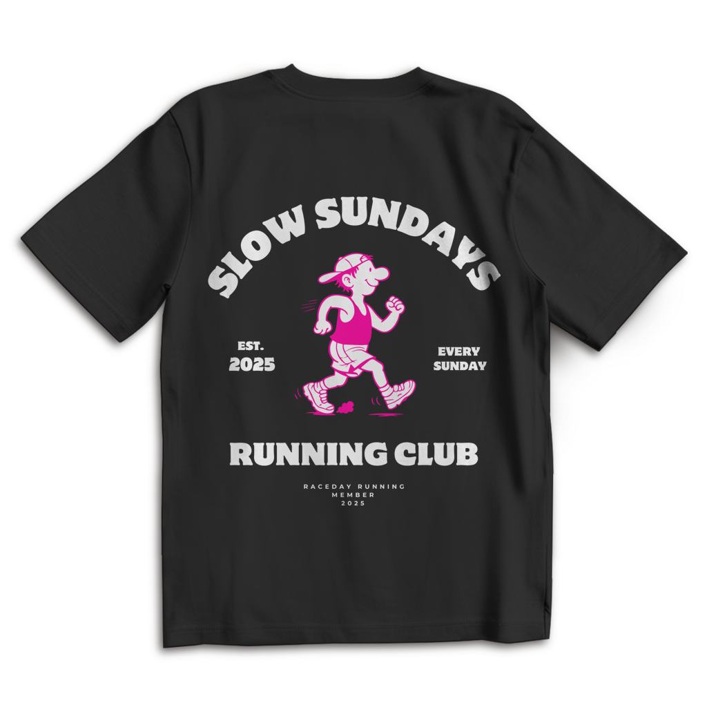 Oversize T-Shirt Slow Sundays black
