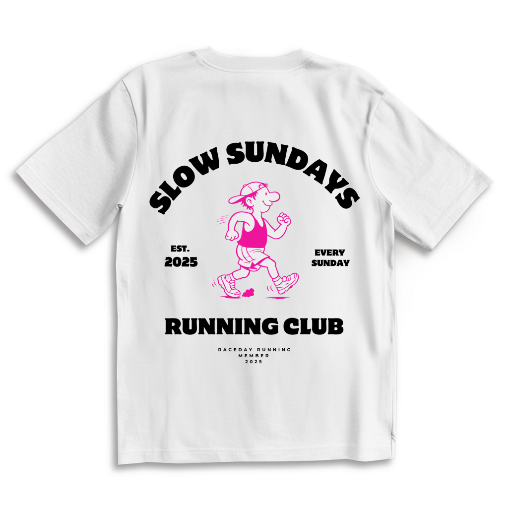 Oversize T-Shirt Slow Sundays white