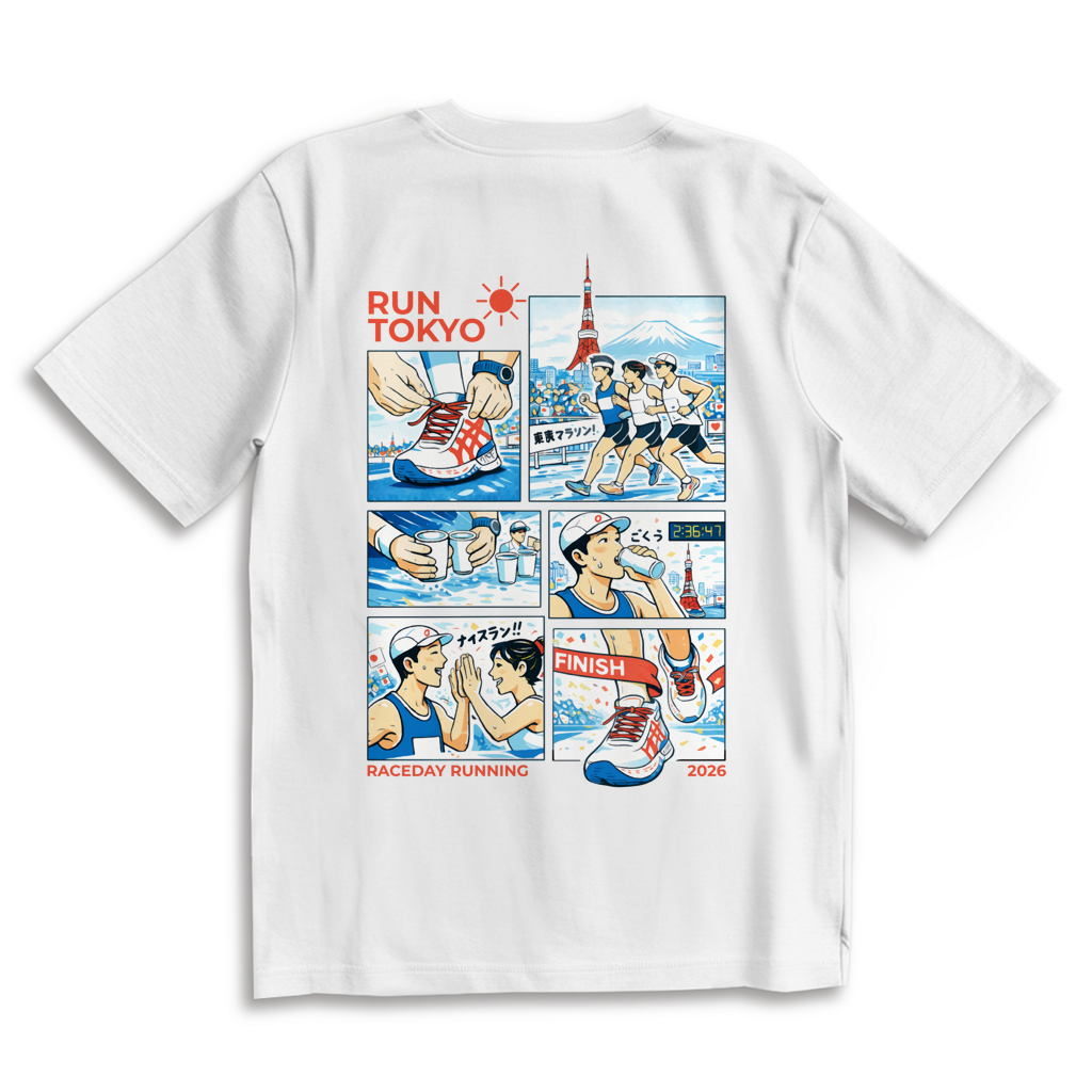Oversize T-Shirt Tokyo Marathon 2026 White