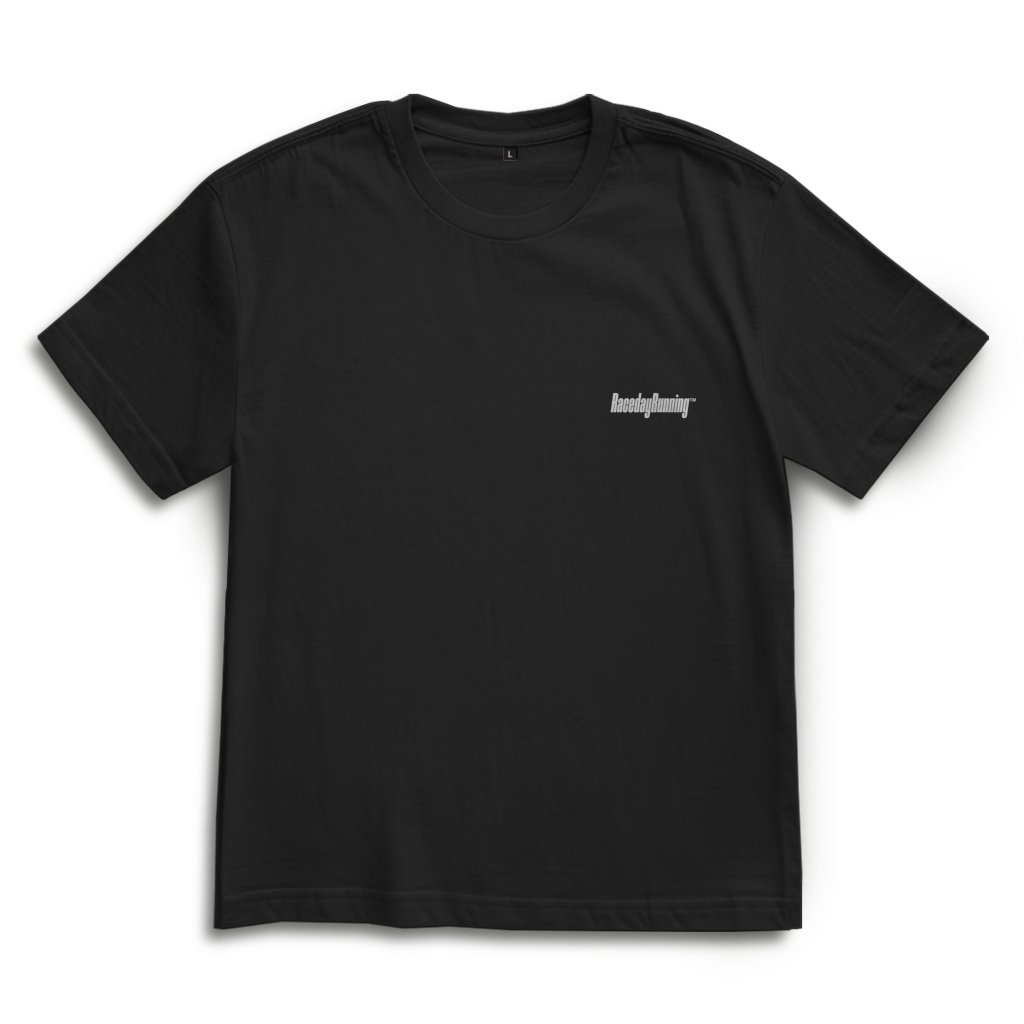 Oversize T-Shirt "Running is my therapy" black